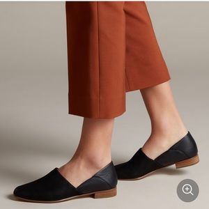 Clarks Black Leather Loafers